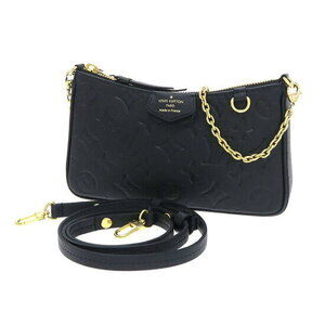 Louis Vuitton Easy Pouch On Strap bag black Monogram Empreinte leather